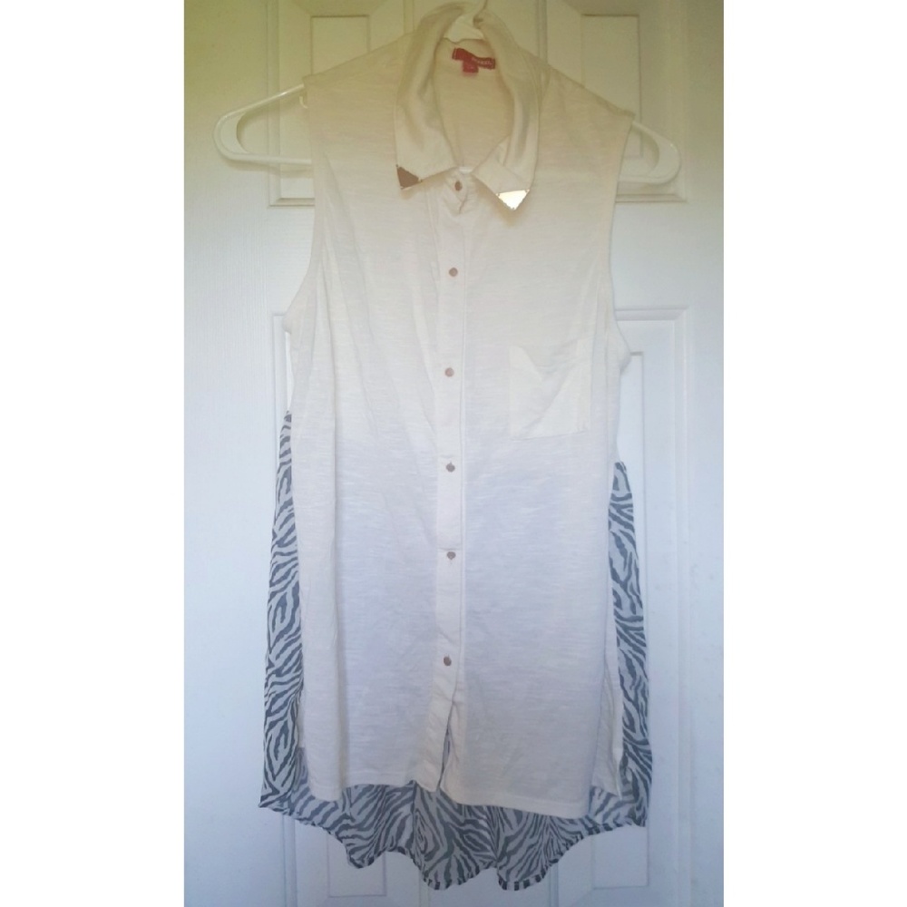 Flowing Zebra Print Blouse